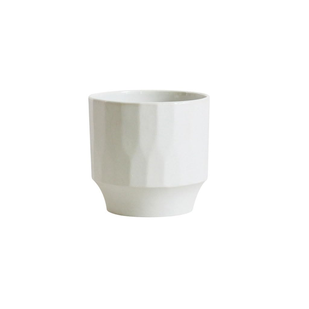 GELASIGE Flower Pots Luxury Simple Style Flower Pots Ceramic Flower Pots For Growing Flowers Or Other Plants Outdoor Flower Pots(B)