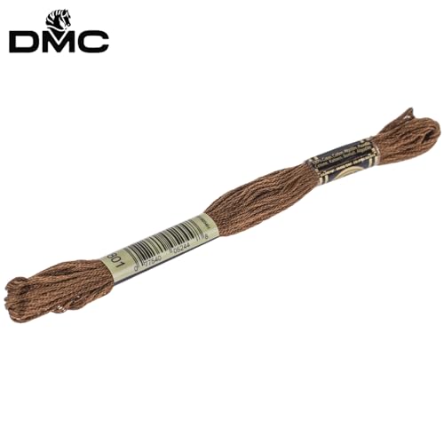 Image of Hobby Lobby DMC Cotton Embroidery Floss - 801 Dark Coffee Brown, Set of 12