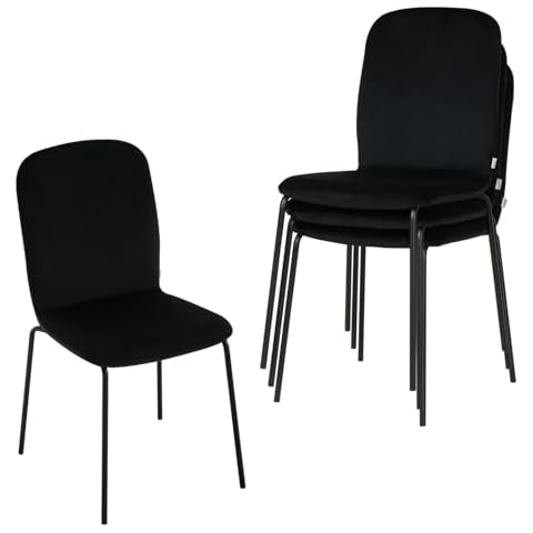 WOLTU Chaise Empilable Velours Cover