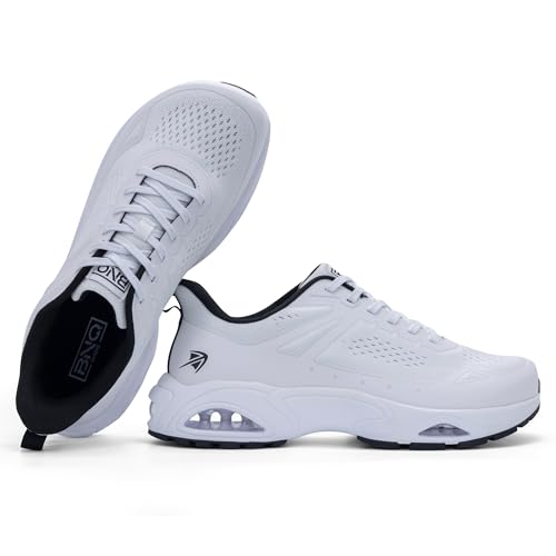 PERSOUL Mens Running Shoes Wide Toe Box Athletic Tennis Sneakers Arch Support Orthotic Walking Shoes Width Fashion Sneaker Gym Workout Casual for Foot Pain Relief, Size 8-13