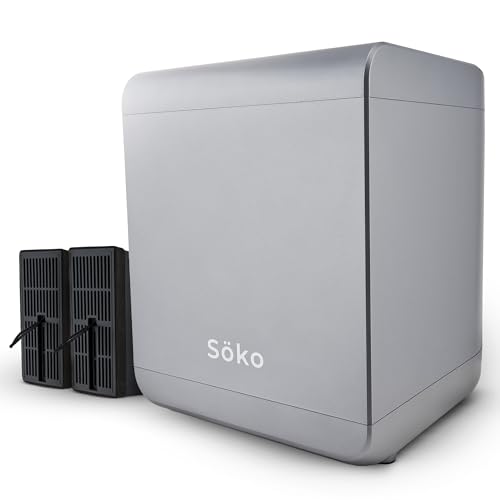 Söko Compostador eléctrico [2 filtros de carbón Activo] Compostador eléctrico rápido: solución revolucionaria para el Compost en la Cocina, el jardín y el balcón | Mini compostador eléctrico