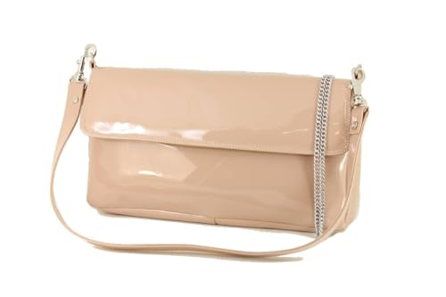 Pochette pour femme LONI 3-Way Wonder Patent-Nude Pink effet verni chic