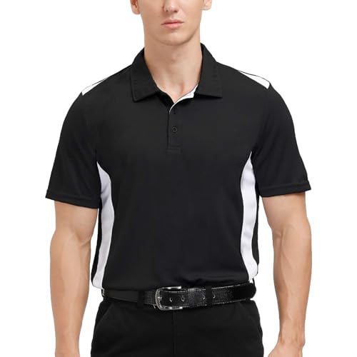 MOHEEN Men's Moisture-Wicking Golf Polo Shirts - Sun Protection Dry Fit M-7XL4