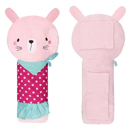 Image of Kids Seat Belt Pillow Cartoon Car Travel Pillow Neck Support Car Pillow Seat Belt Shoulder Cover Pillow Headrest Shoulder Pillow Soft Auto Seat Belt Cushion Back Cushion Car Trim