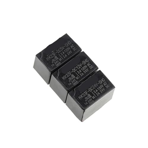 Relais de puissance HK23F DC 5V 12V 24V pour circuits imprimés 5 pièces