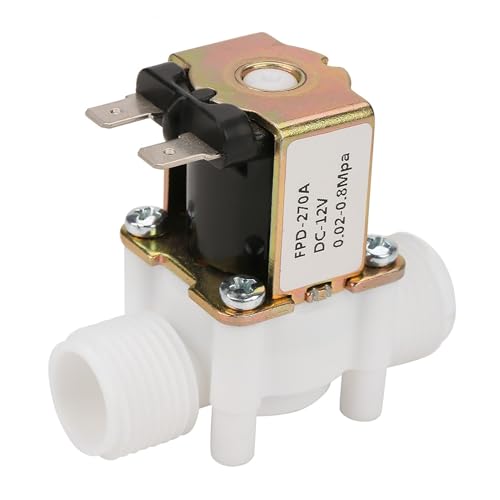 Électrovanne plastique 12V G1/2" NC pour circuit de distribution d'eau propre - 2