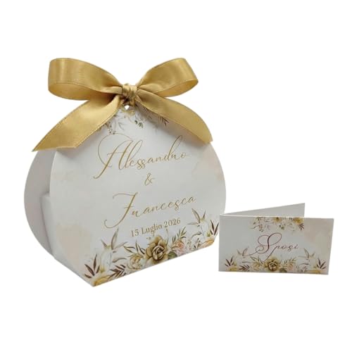 24 Scatole Confetti Matrimonio Personalizzate | Kit Bomboniere Matrimonio Fai