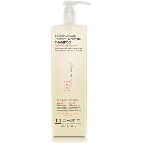 Giovanni 50:50 Hydrating-Clarifying Shampoo for Normal to Dry Hair Cover
