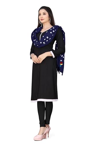 Image of Women Cotton Hand Printed Bandhani Design Dupatta | Ethnic Tie Die Print Dupatta (LENGTH 2.10M)
