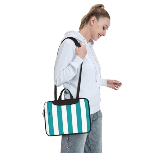Maletín para portátil azul y blanco 13 pulgadas impermeable miniatura 7