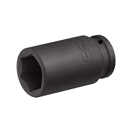 Image of Jetech 3 /4 Inch Drive 1-5 /16 inch Deep Impact Socket, SAE, Heat-Treated Chrome Molybdenum Alloy Steel (Cr-Mo), 6-Point Design for Extended Reach on Heavy-Duty Applications