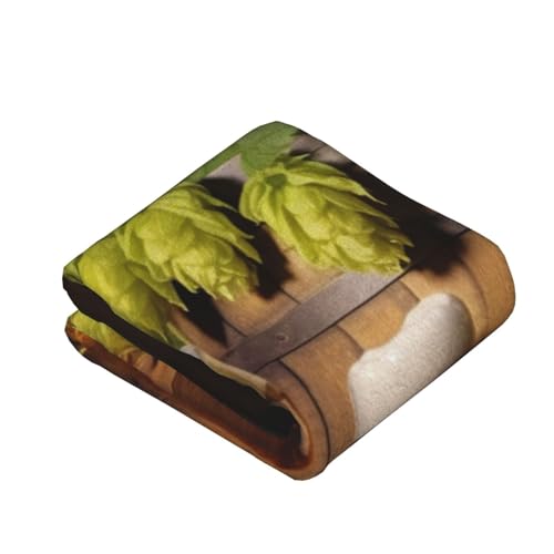 Couverture en flanelle motif bière cadeau idéal et original pour lit - 4