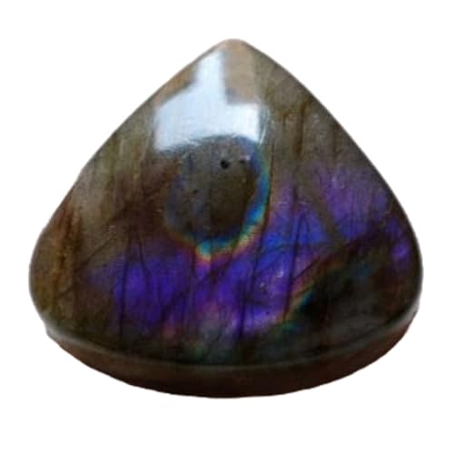 Labradorite violette naturelle en larme, une gemme magique pour créer avec passion