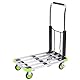 WONDAY Klappbarer Trolley aus Aluminium, Kapazität 100 kg, ausziehbare Platte 50 bis 72,5 cm