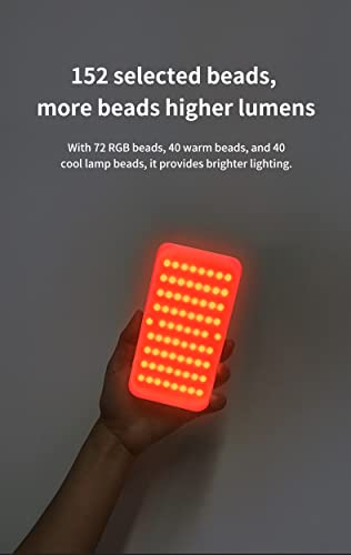 ORDRO SL120 RGB Video Light Kit with 152pcs LED Beads, CRI≥95, 2500-10000K, 3000mAh, 12 Light Effects - Image 2