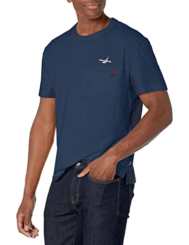 Nautica Men's Soft Stretch T-Shirt, Voyage Blue, Medium