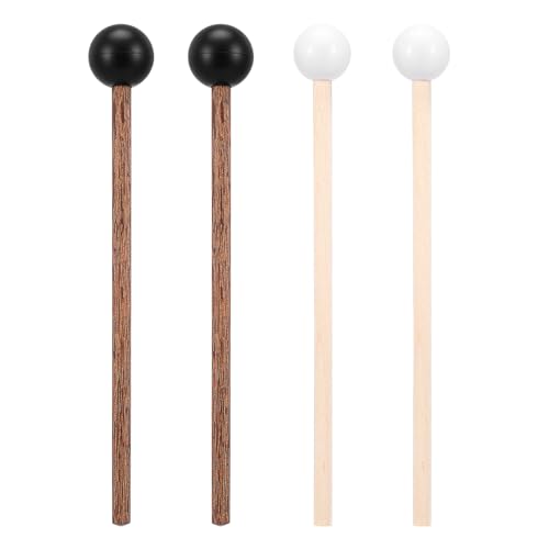 4 Pcs Steel Tongue Drum Mallets with Rubber Heads