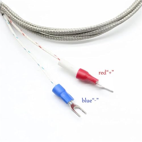Sensor termopar tipo E con sonda inoxidable 304 resistente hasta 800℃ para alta temperatura 4