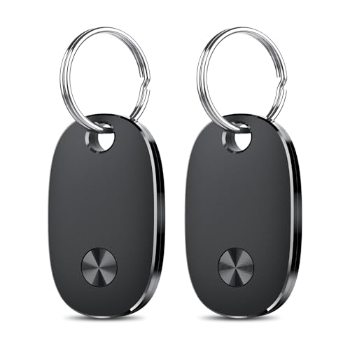 Air Tags-2 Pack, [Apple MFi Certified] Bluetooth Tracker Works with Apple Find My APP (iOS Only), Keys Finder and Item Locator, Replaceable Battery, IP67 Waterproof Tracking Tag
