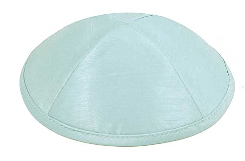 Image of Zion Judaica Deluxe Raw Silk Kippot Bulk Packs or Single Kippah Includes Free Clips
