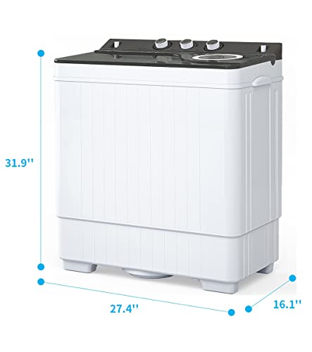 Antsku XYJ-02 26Lbs Portable Washing Machine And Dryer, Twin Tub Portable Washer Dryer Combo thumb #2