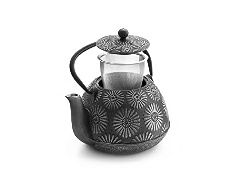 IBILI - Tetera hierro fundido Bali, 1.2 litros, Interior esmaltado, Apto para inducción - Imagen 4