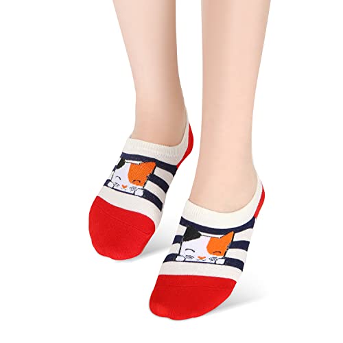 Image of Benefeet Sox Funny No Show Socks Womens Girls Fun Animals Novelty Low Cut Socks Cute Crazy Sock Non Slip Christmas Gifts