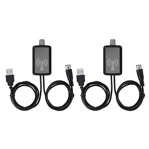 Borimend 2 amplificadores de antena HDTV con kit de fuente de alimentación USB