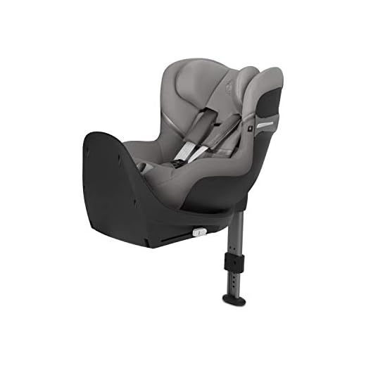 CYBEX Gold Sirona S i-Size, 360°-vridmekanism som underlättar på- och avstigning, Reboarder, Från födseln till ca 4 års ålder, För max 105 cm långa barn, Soho Grey