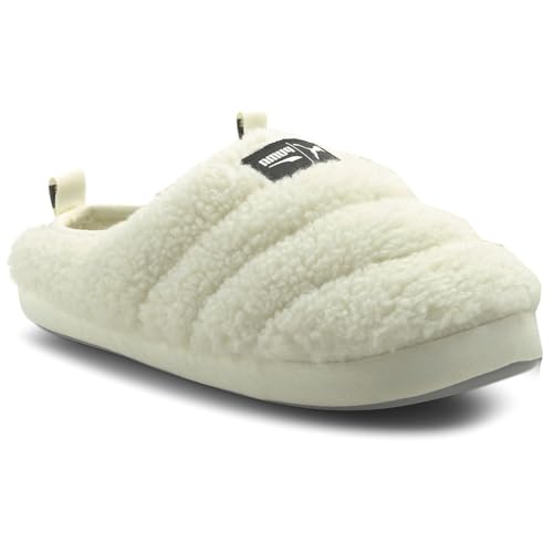 PUMA Kids Boys Sherpa Scuff Casual Slippers Casual - White2