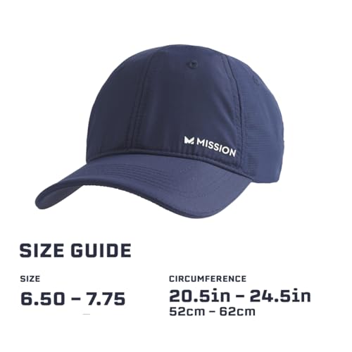 Image of MISSION Cooling Performance Hat, Unstructured Low-Profile Adjustable Fit - UPF 50 - for Running, Workouts & Outdoors