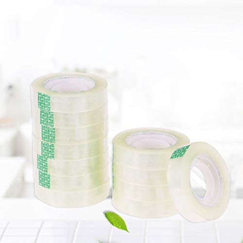 NUOBESTY 12 peças, fita transparente, material de escritório para crianças, escritório, escola, arti