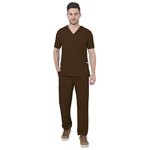 Image of Cambia Scrub Suits for Doctors Men /OT Dress Unisex (M, Brown)