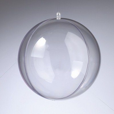 Efco Boule en Plastique Cristal Transparent séparable, diam. 18 cm, Contenant sécable