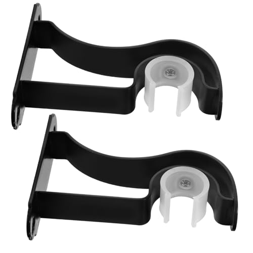 HOOTNEE 2pcs Iron Curtain Bracket Sturdy Curtain Fittings for Easy Installation Accessory for Home and Office Use
