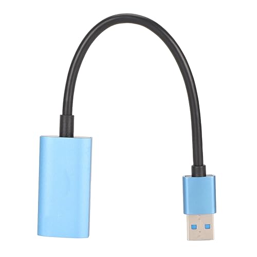 Video Capture Card HD Multimedia Interface USB3 0 A M 1080P 60fps Video Capture Recorder for One PS3 Laptop Streaming Gaming Ultra Low Latency Plug Play Aluminum Case Portable