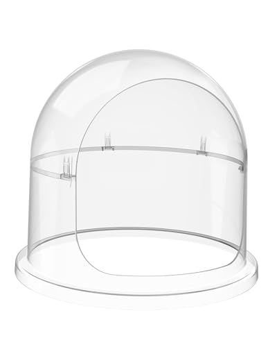 15 Inch Cotton Candy Machine Cover Transparent Acrylic Dome Compatible with 15 Commercial Cotton Candy Floss Maker Bowl for Party Shops Detachable Design
