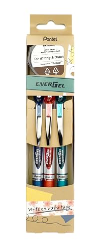 Pentel EnerGelXM BL77 Bolígrafo Retráctil Gel Pack 4