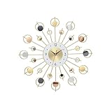 Reloj de pared para dormitorio Reloj de pared de movimiento silencioso, reloj de cuarzo sencillo, reloj de pared for el hogar, sala de estar, reloj europeo creativo Reloj de pared para oficina