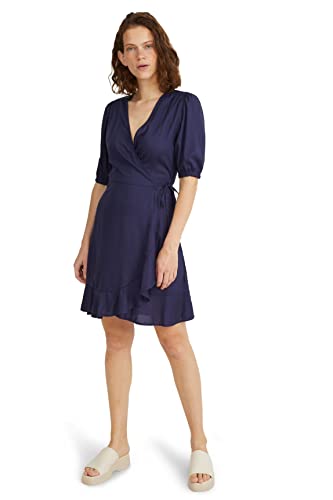 C&A Damen Kleid Wickelausschnitt oberhalb des Knies Wickel-Form Kleider...