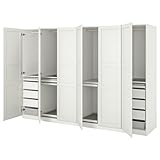  Combinazione guardaroba PAX/TYSSEDAL, 300x60x201 cm, bianco/bianco