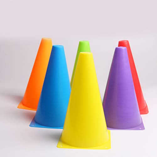 Marcador Cone de Plástico para Treinamento de Futebol BESPORTBLE, 6 peças, Balde de Cone de Campo de