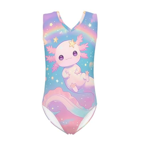 Image of Girls Bathing Suit Size 3-14 Swimsuits for Girls One-Piece Swimwear Summer V-Neck Sleeveless