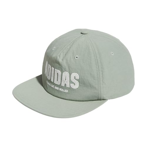 adidas Double Cut Hat Tapa, Verde Plateado, Talla única para Hombre