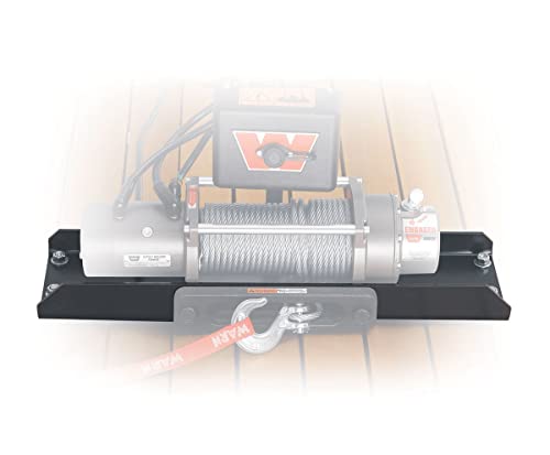 WARN 13942 Universal Foot Down Winch Mount Kit with Mounting Plate