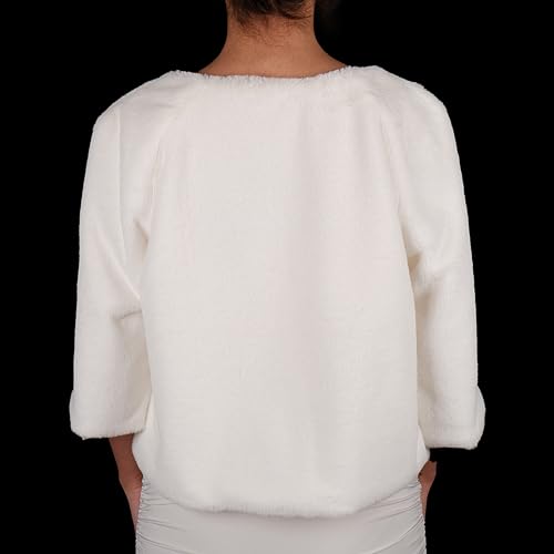 LIMELIA Bride Wedding Faux Fur|Shawl Wrap Stole for Bride, Bridesmaid-Feather Scarf Fur for Evenings, Bridal Wedding Party2