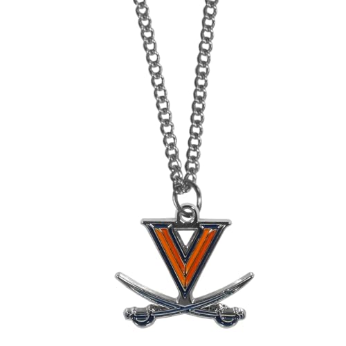 NCAA Siskiyou Sports Fan Shop Virginia Cavaliers Chain Necklace with Small Charm 22 inch Team Color