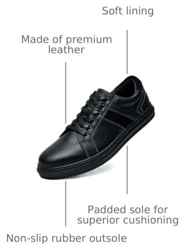 Image of Arkbird Mens Casual Shoes Leather Fashion Sneakers Business Casual Dress Sneakers Lace-up Oxford Shoe for Men