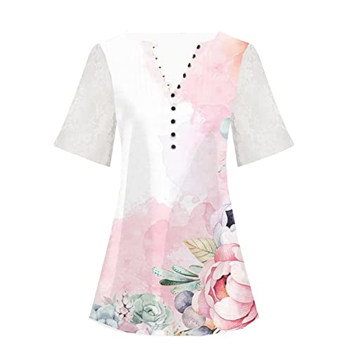 Summer-Shirts-for-Women-2023-Print-V-Neck-Short-Sleeve-Tops-Relaxed-Athletic-Tunics-Comfy-Clothes-Dressy-Casual-Top Summer-Shirts-for-Women-2023-Print-V-Neck-Short-Sleeve-Tops-Relaxed-Athletic-Tunics-Comfy-Clothes-Dressy-Casual-Top