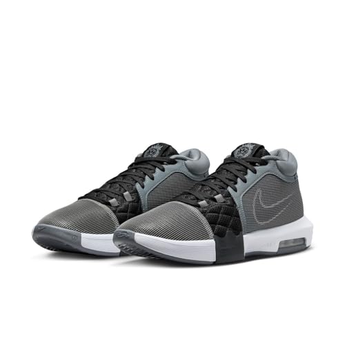 Nike Tênis de basquete LeBron Witness 8 (FB2239-004, cinza claro/preto/branco), Cinza claro/branco-p